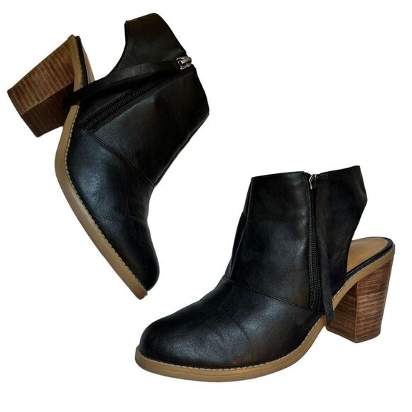 Nine West Livia Black Sling Back Bootie - Picture 3 of 11